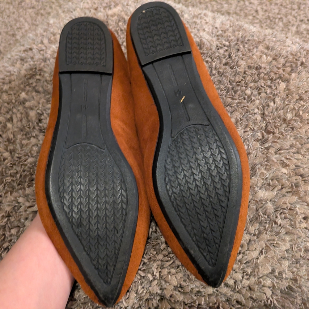 Brown Suede Women's Loafers - Picture 6 of 7